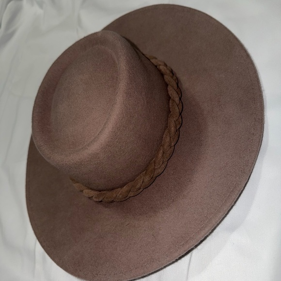 A Nee Day Chic Taupe Wide-Brim Hat - Picture 2 of 4